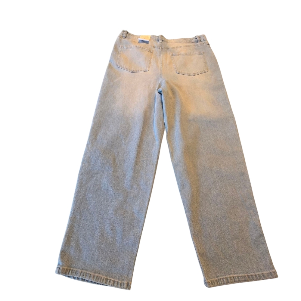 NWT Style&Co. Bandana Roses Vintage Style High Rise Straight Blue Jeans Size 14 - Picture 10 of 10